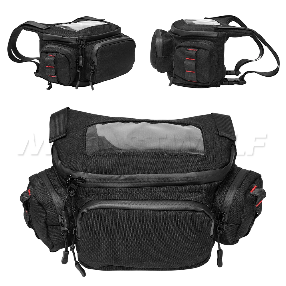 

Motorcycle Handlebar Bag Touch Screen Phone & Earphone Storage for Vespa GTS300 TMAX 560 530 Xmax Fuel Tank Windscreen Bag