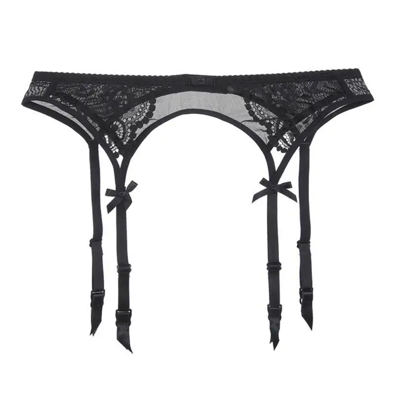 Women Elastic Lace Garter Belts Heart Leg Neck Ring Sexy Girls Adjustable Thigh Stockings Waist Harness Garter Suspender view 3