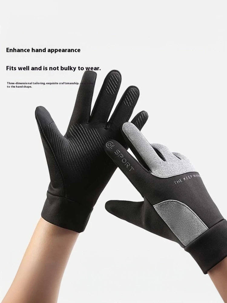 AliExpress 1pair Autumn Winter Outdoor Cycling Gloves Gym Fitness Sports Running Warm Touch Screen Nonslip Gloves Mountaineering Gloves