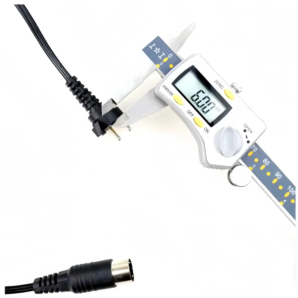 3핀 6mm 9mm 강력한 210 204 90 105L 102L 마라톤 핸드피스 전원 케이블 전기 네일 드릴 액세서리 매니큐어 기계용