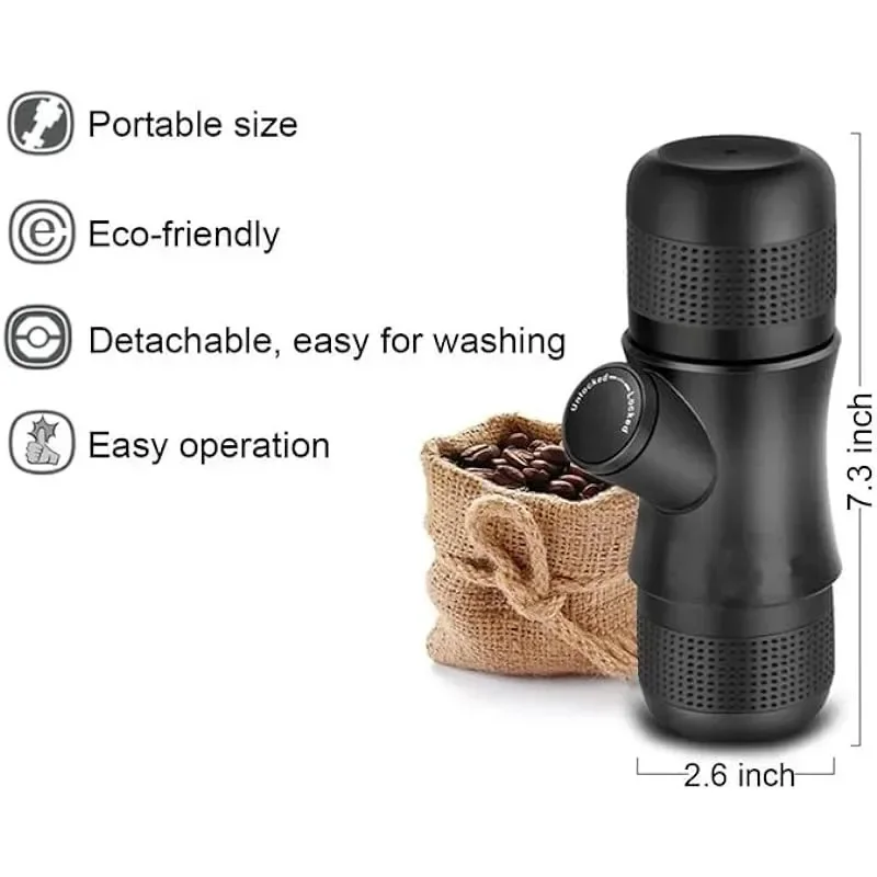 Portable Mini Hand Pressure For Office/home Travel Outdoor Porfessional Coffee Machine Light Coffee Espresso Machine