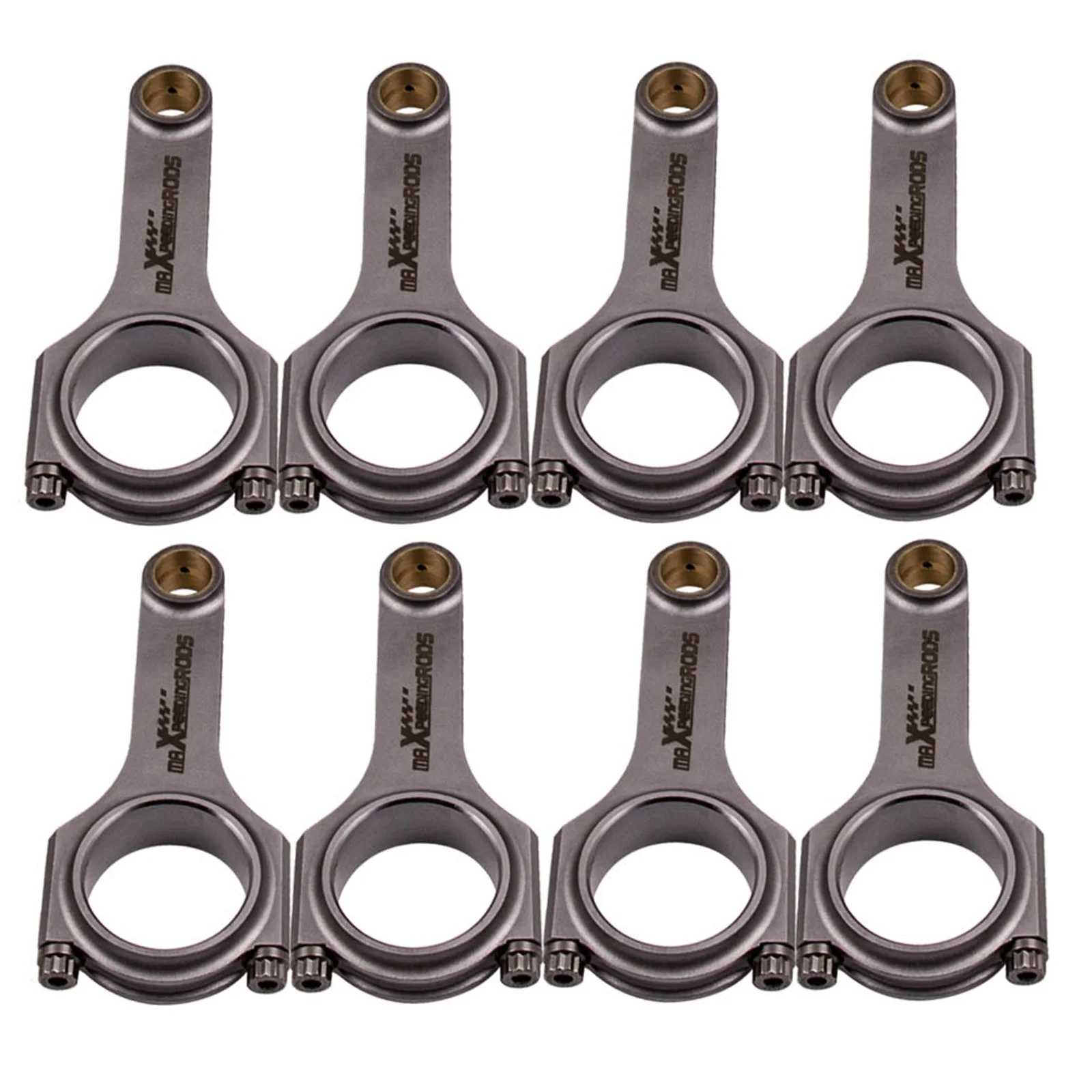 

MaXpeedingrods 8x 4340 EN24 Forged Connecting Rods+ARP Bolts for Chevrolet Small Block/General Motors/GM LS-Series V8 Engine
