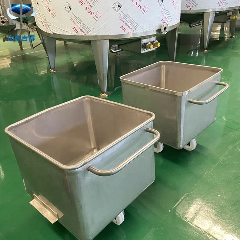 Stainless Steel lifting fish fruit vegetables trolley Cart buggy meat drum trolley