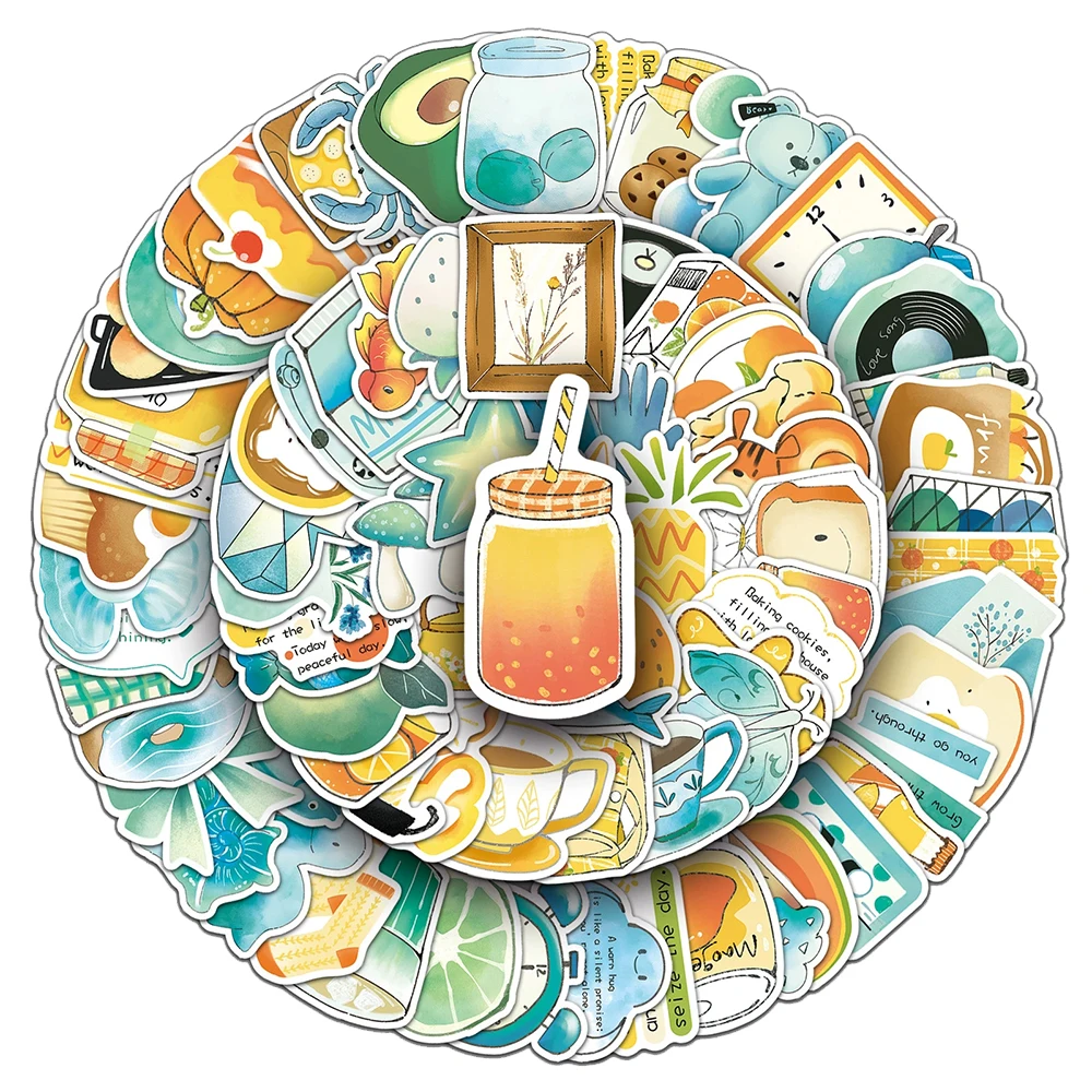 10/30/50/100pcs น่ารัก INS สไตล์ Graffiti สติกเกอร์ความงามตกแต่ง DIY โน้ตบุ๊คโทรศัพท์ Kawaii เด็ก DIY สติกเกอร์ของเล่น