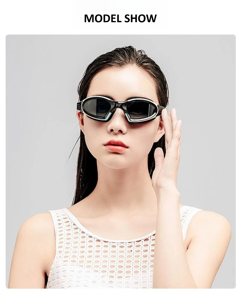 Professionelle Schwimmbrille, HD, wasserdicht, beschlagfrei, Silikon-Schwimmkappe, Wassersport-Ausrüstung für Männer und Frauen – Detail 15