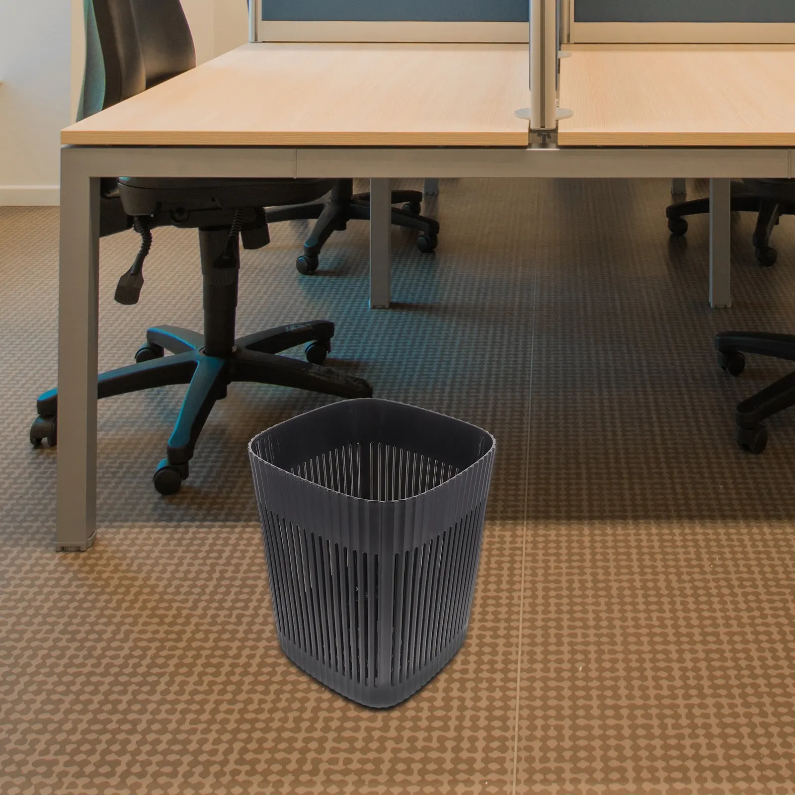 

1 шт. Эстетичный мусорный бак современного простого дизайна, пластиковый контейнер для отходов для дома, кухни, ванной комнаты, офиса