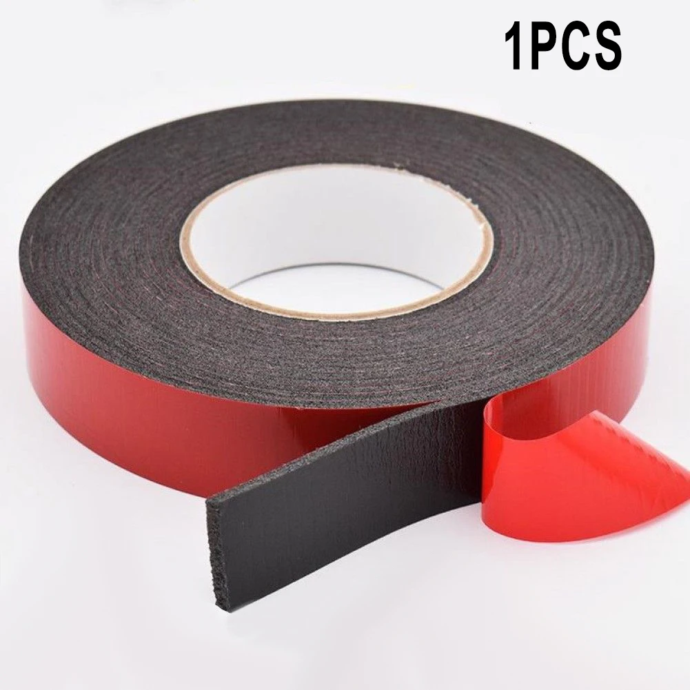 BLACK DOUBLE SIDED FOAM AUTOMOTIVE PERMANENT CAR BODY TRIM SELF ADHESIVE TAPE BLACK DOUBLE SIDED FOAM AUTOMOTIVE PERMANENT CAR