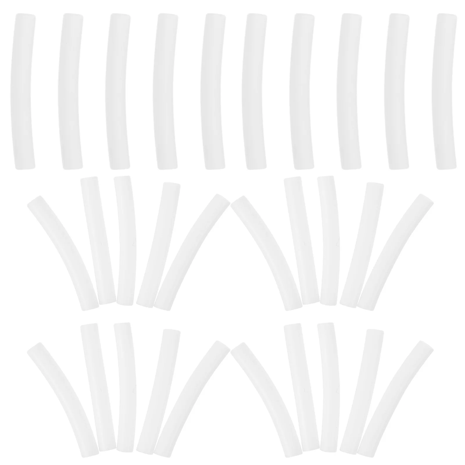 

5000pcs White Plated Tube Earrings Needle Sleeves Lightweight Stud Cover Replacement For Earring Back Protector Female