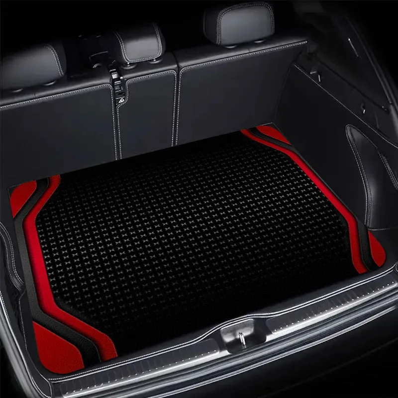 1 Stück Schwarz-Rote Bedruckte Kofferraummatte, Outdoor-Essmatte Universalgröße für Auto, LKW, SUV, hält das Fahrzeug sauber, 75CM * 100CM – Detail 12