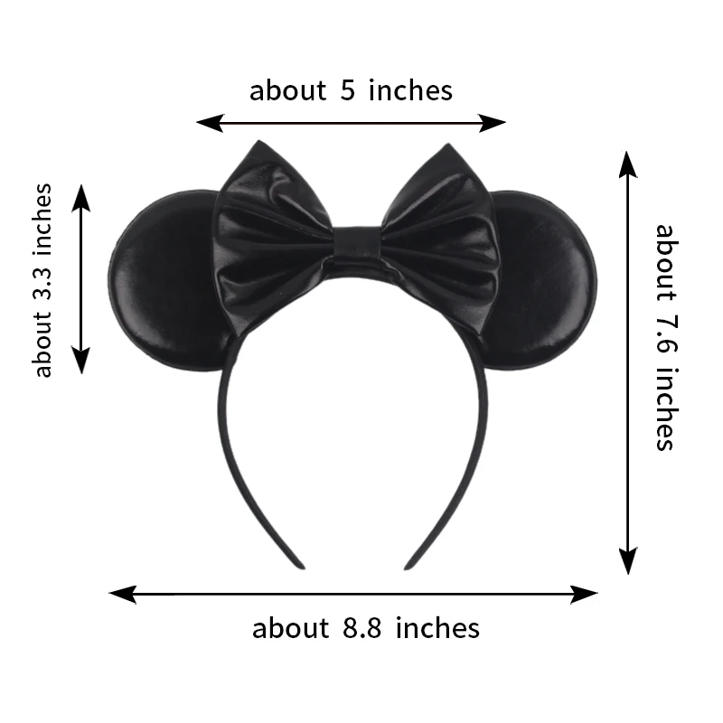 NEUE Halloween Maus Ohren Stirnband Für Mädchen Frauen Pailletten 5 "Bogen Haarband Mädchen Party Festival Geschenke DIY Cosplay haar Zubehör – Detail 5