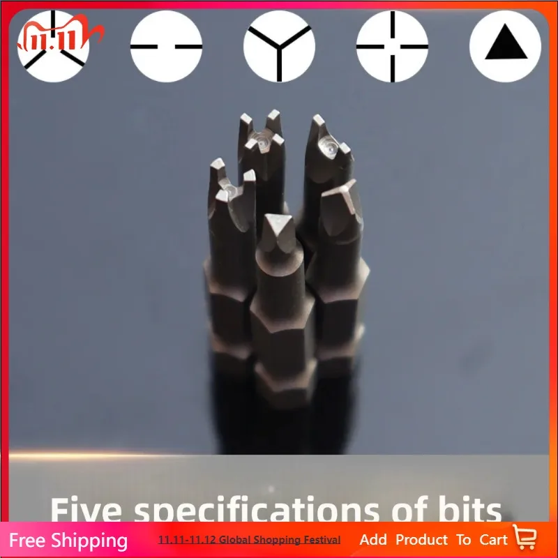 

5Pcs Alien Screwdriver Bit U-shaped Triple-point Crosshead for Home Appliance Repair, Power Drill, and Screwdriver Accessories