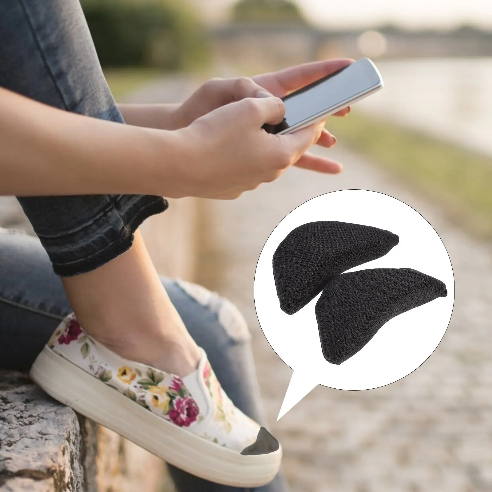 

Комплект мягких эластичных вкладышей-губок для носков обуви, дышащие теплые подушечки для передней части стопы, губчатые вкладыши для пальцев ног