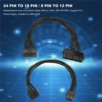 Cable de conversión de energía de placa base de 24 pines a 18 pines, 8 pines a 12 pines, compatible con fuente de alimentación ATX, adecuado para HP Z440 Z640-Y18A