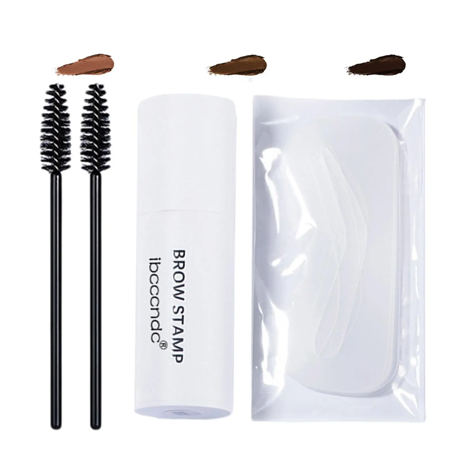 Kit de maquillaje de sello de crema para cejas, 10 Uds., tarjetas para cejas de un solo paso, plantillas para cejas reutilizables, Kit para dar forma a las cejas
