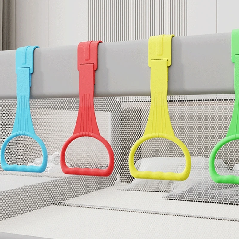 

4pcs Baby Cot Rings Walking Assistant Rings Baby Crib Pull Rings for Walking Training Baby Stand up Ring Protection Ergonomic