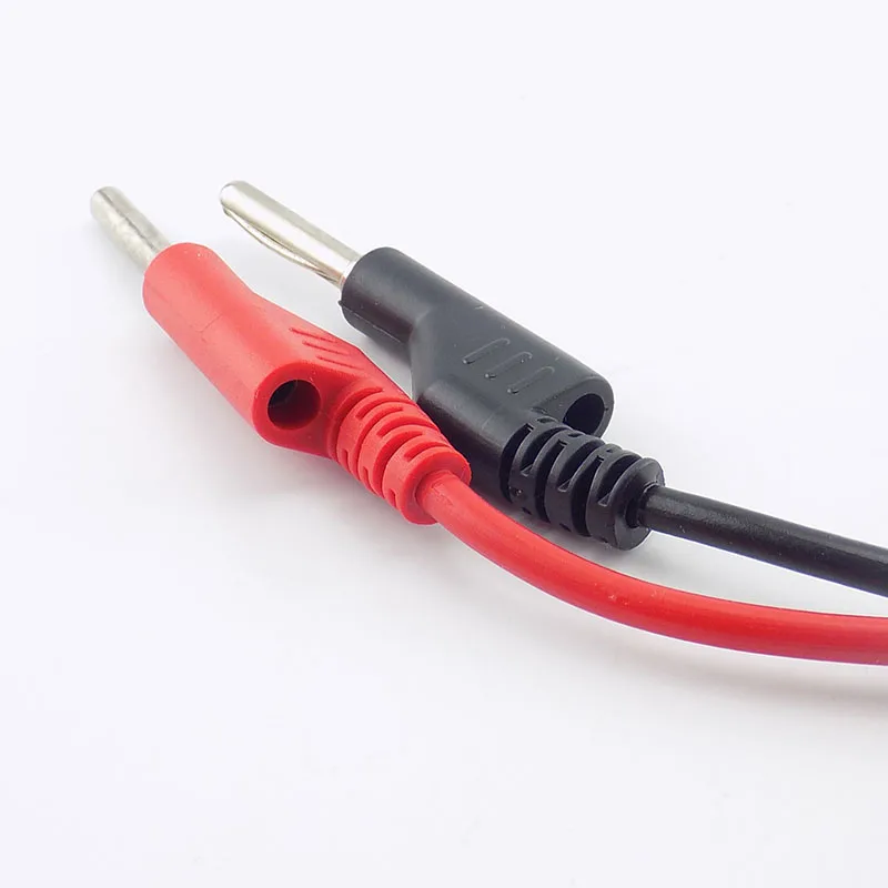 1M Double-end electrical Banana Plug and Alligator Clip Crocodile wire Test lead Wire Line 15A multimeter DIY Connector D5