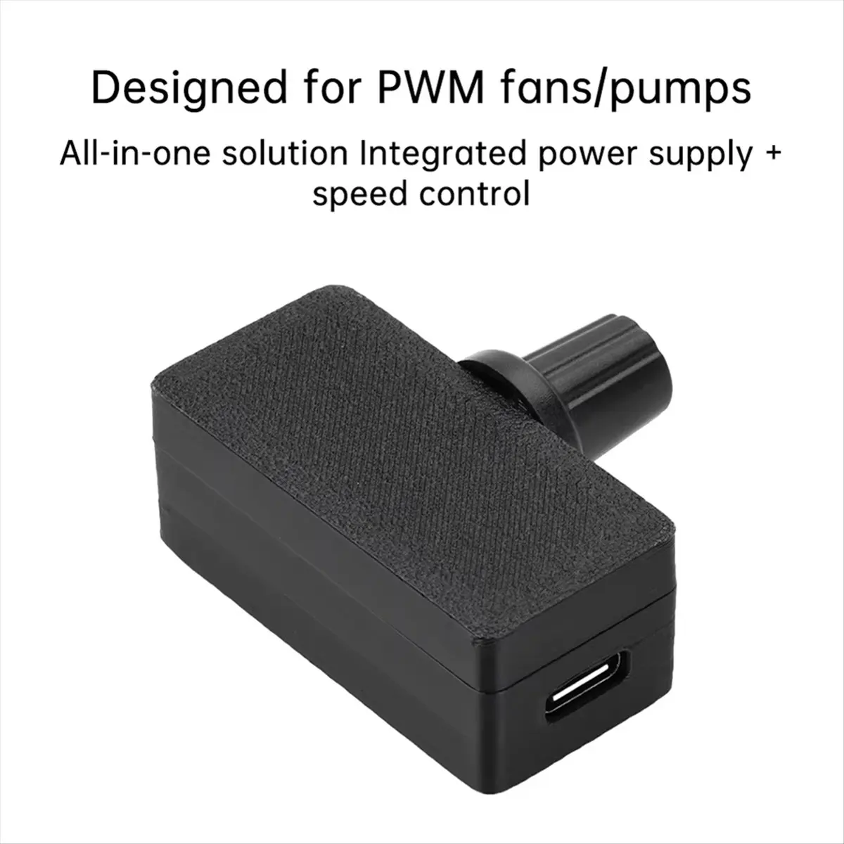 PWM Speed Controller 5V 4Pin PWM Fan Governor PWM Governor USB TYPE-C Power Supply DIY Cooler with 1 to 2 Adapter Cable-ABLM view 4