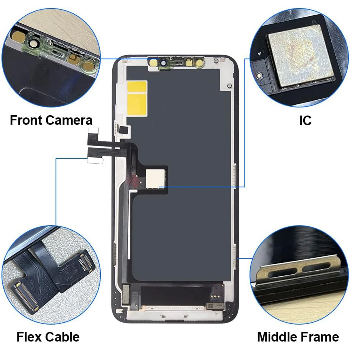 Better Ultra Retina XDR pantalla for iphone 11 pro max lcd Digitizer Assembly for iphone 11 pro max support 3D Touch and Face ID