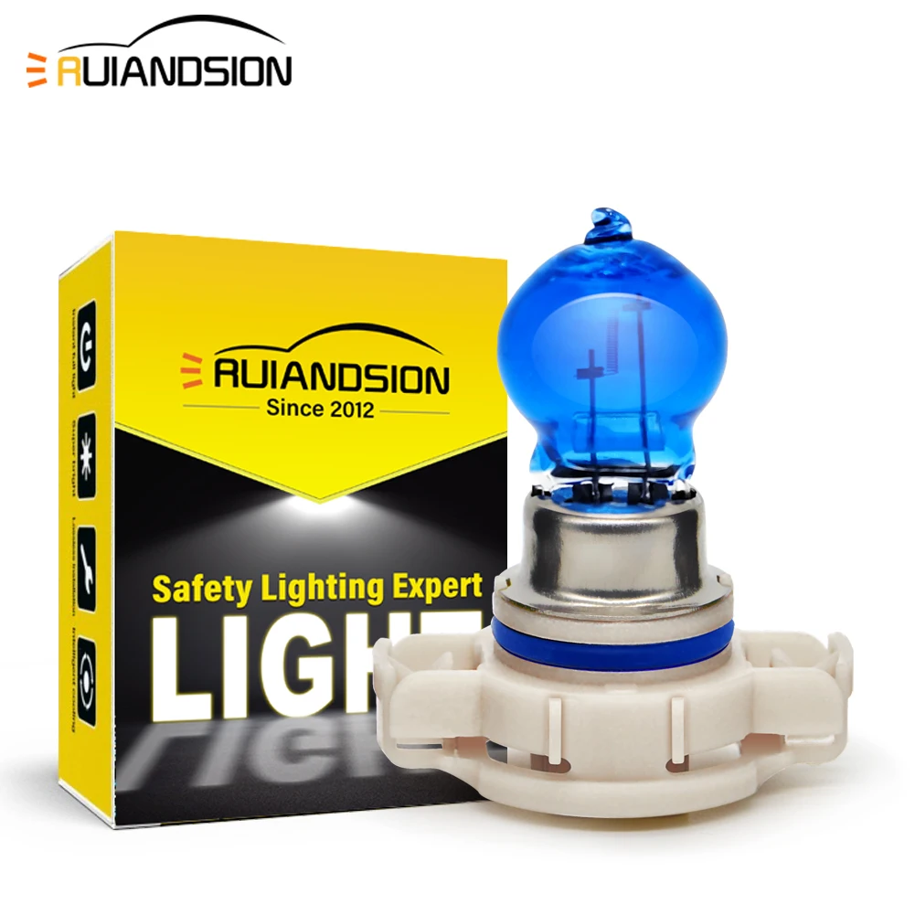 

PSX24W 12V 24V LED Car Foglight Bulb 6000K White/Warm White Light 800LM IP67 Waterproof Plug & Play DRL Replacement 2Pcs