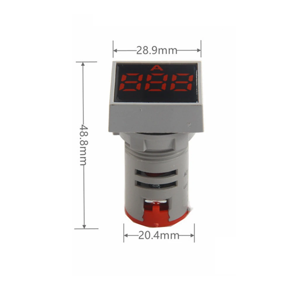 ABILKEEN Top Quality Square Head Industrial Digial Display Ammeter with LED Illuminate 0-100A AC220V Plastic Current Meter