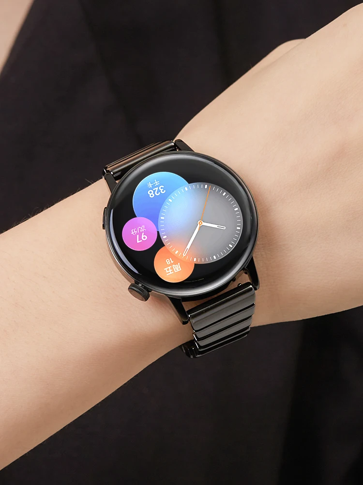 Tali Keramik 20/22Mm untuk Huawei GT 3 Pro, Gelang Jam Keramik Universal untuk Jam Tangan Huawei GT3 GT 2 Pro GT Gelang untuk Wanita Pria