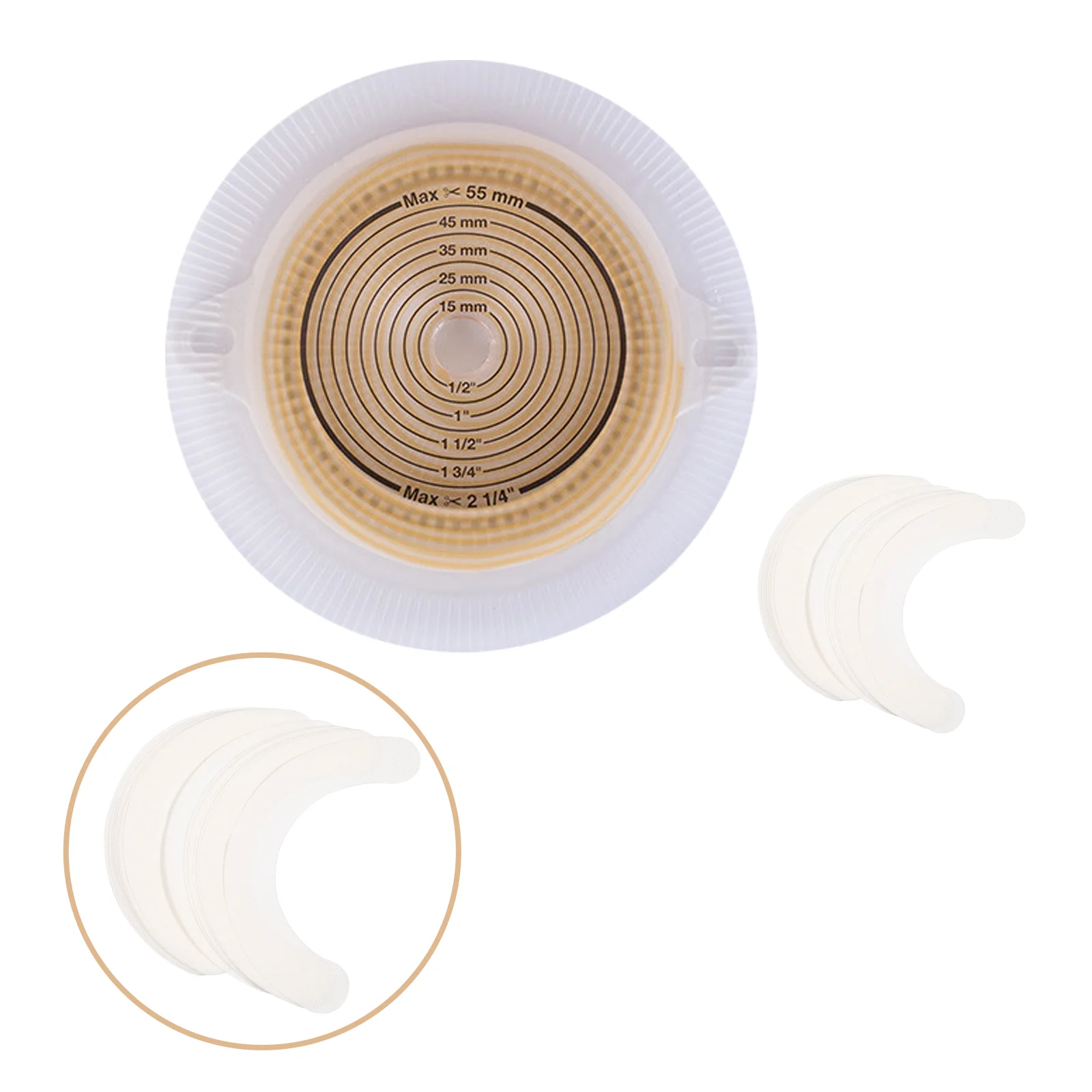 20 Pcs Reinforcement Tape Stoma Care Skin Barrier Leakproof Pressure Strip Adhesive Open