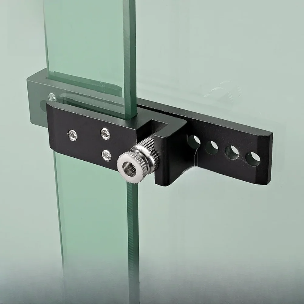 No-Drill Sliding Latch Lock For 8mm Glass Shower Door, Chrome Plated Glass Door Latch With 12 Adjustable Positions