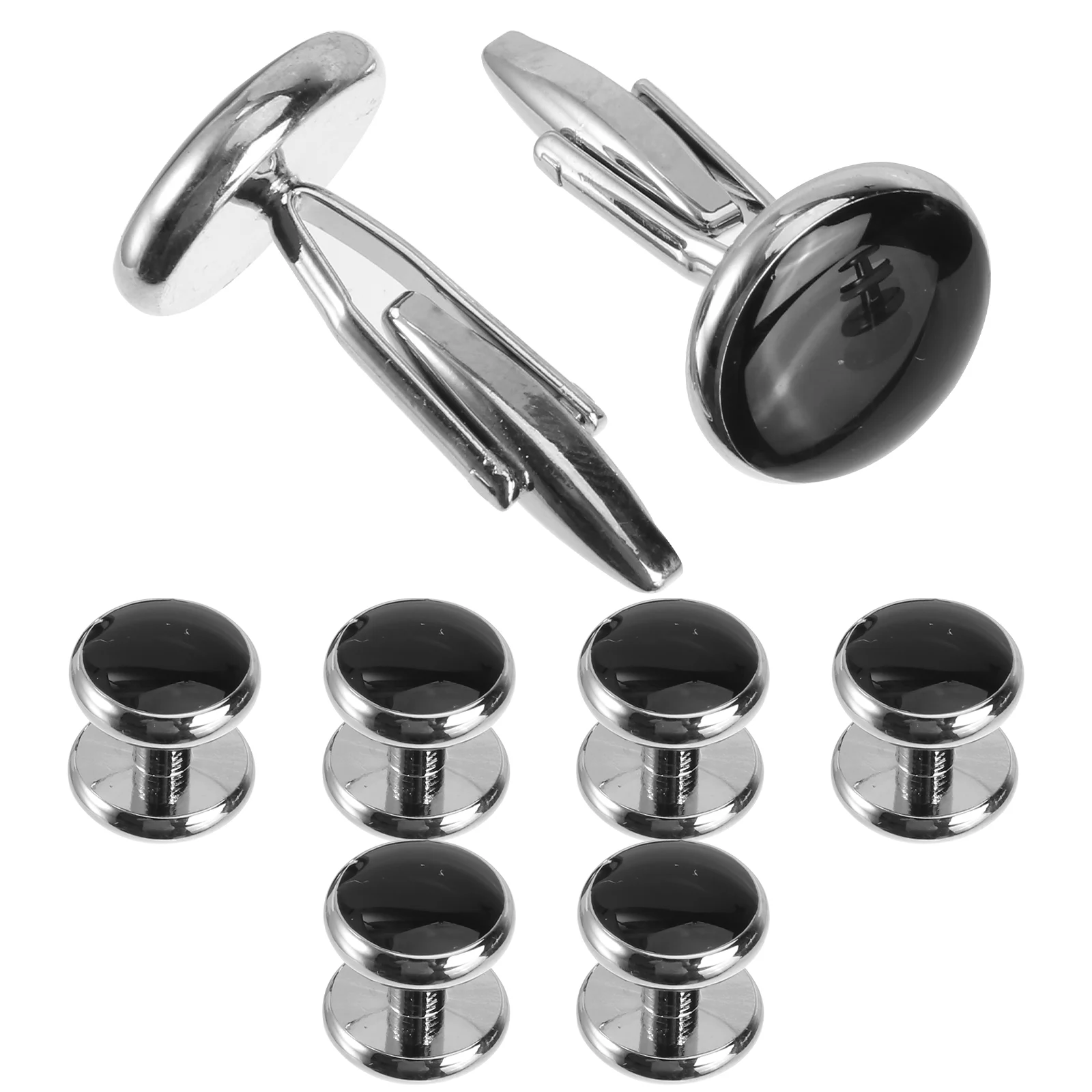 

8 Pcs Knot Suit Button Cufflinks Wedding Shirt Gentleman Studs Office Ties Kickback