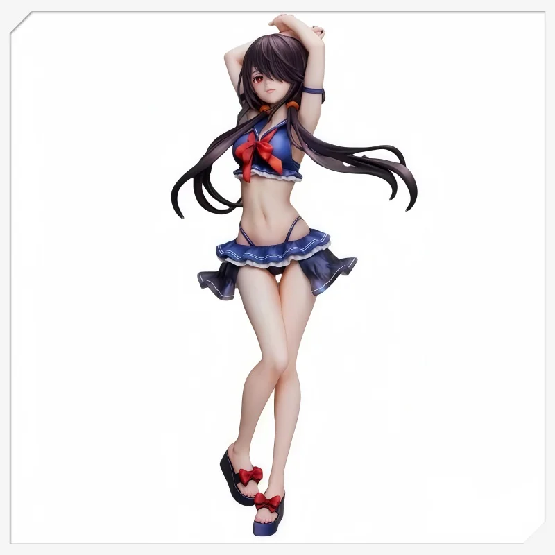 

Genuine Elcoco Original 1/7 Anime Date A Live Iv Tokisaki Kurumi 24cm Collections Model Toy Figures Desktop Ornament Gift