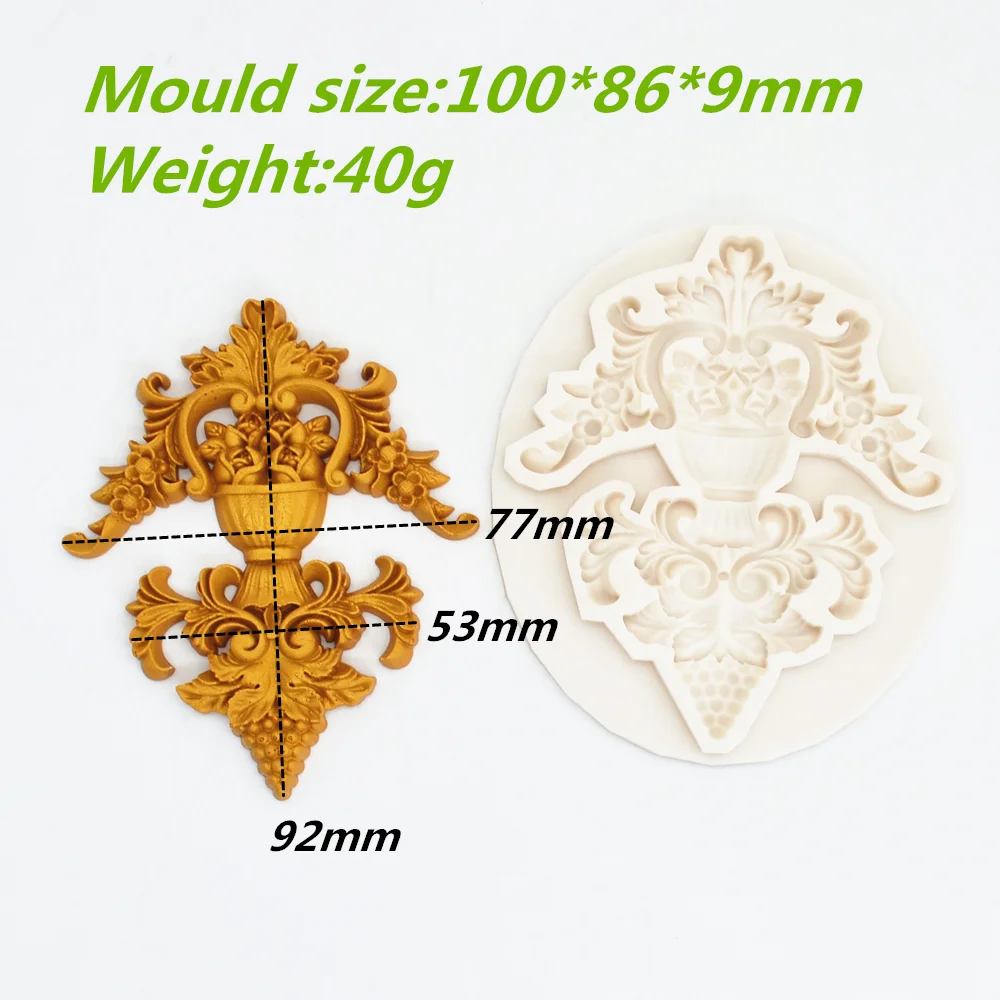 Silicone Cake Mold Relief Flower Decorating Tools For DIY Baking Cupcake Chocolate Candy Fondant Moulds European Style Baroque