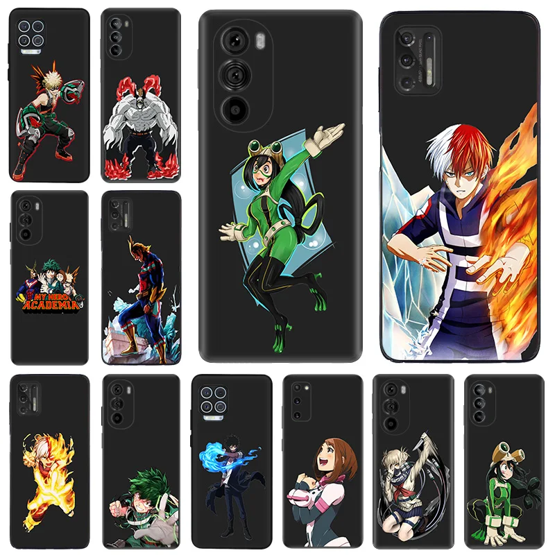 Phone Case For Motorola G50 G51 G30 G31 G60 G71 G22 G32 G52 G72 G73 G53 G9 My Hero Academia Bakugou-Katsuki Soft Anti-Drop Cover