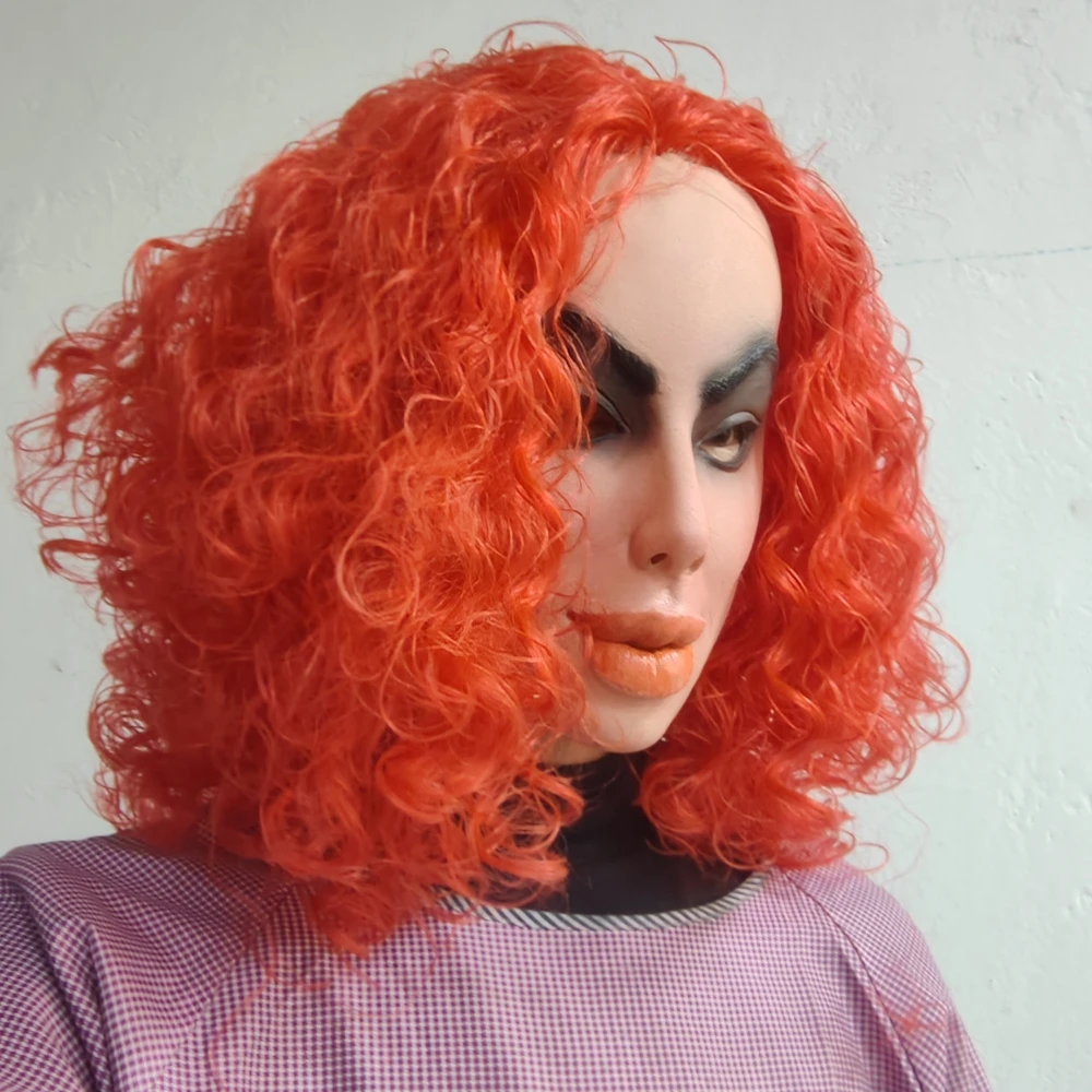 Masque de femme laid à grande bouche, maquillage Smokey, accessoire de jeu de rôle, accessoire d'halloween, accessoire de Costume de personnage de vie réelle