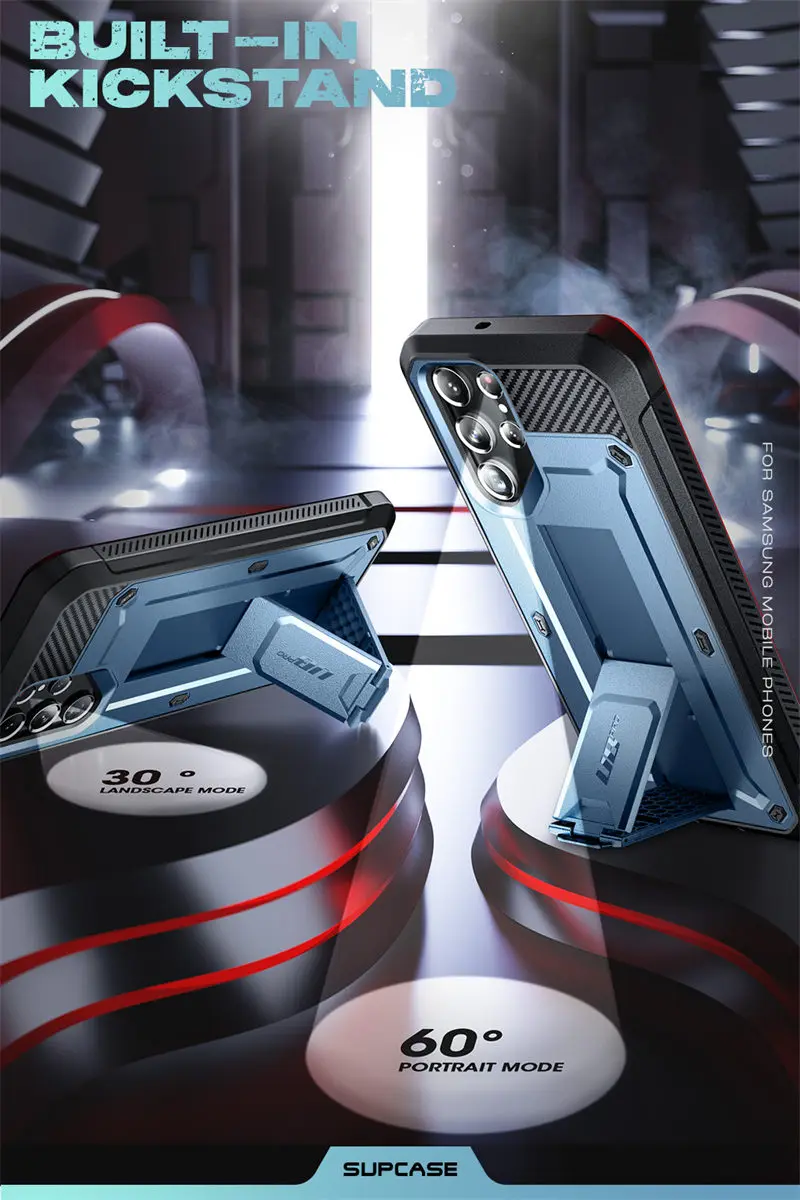 SUPCASE For Samsung Galaxy S22 Ultra Case (2022) 6.8 inch UB Pro Full-Body Holster Cover WITHOUT Built-in Screen Protector