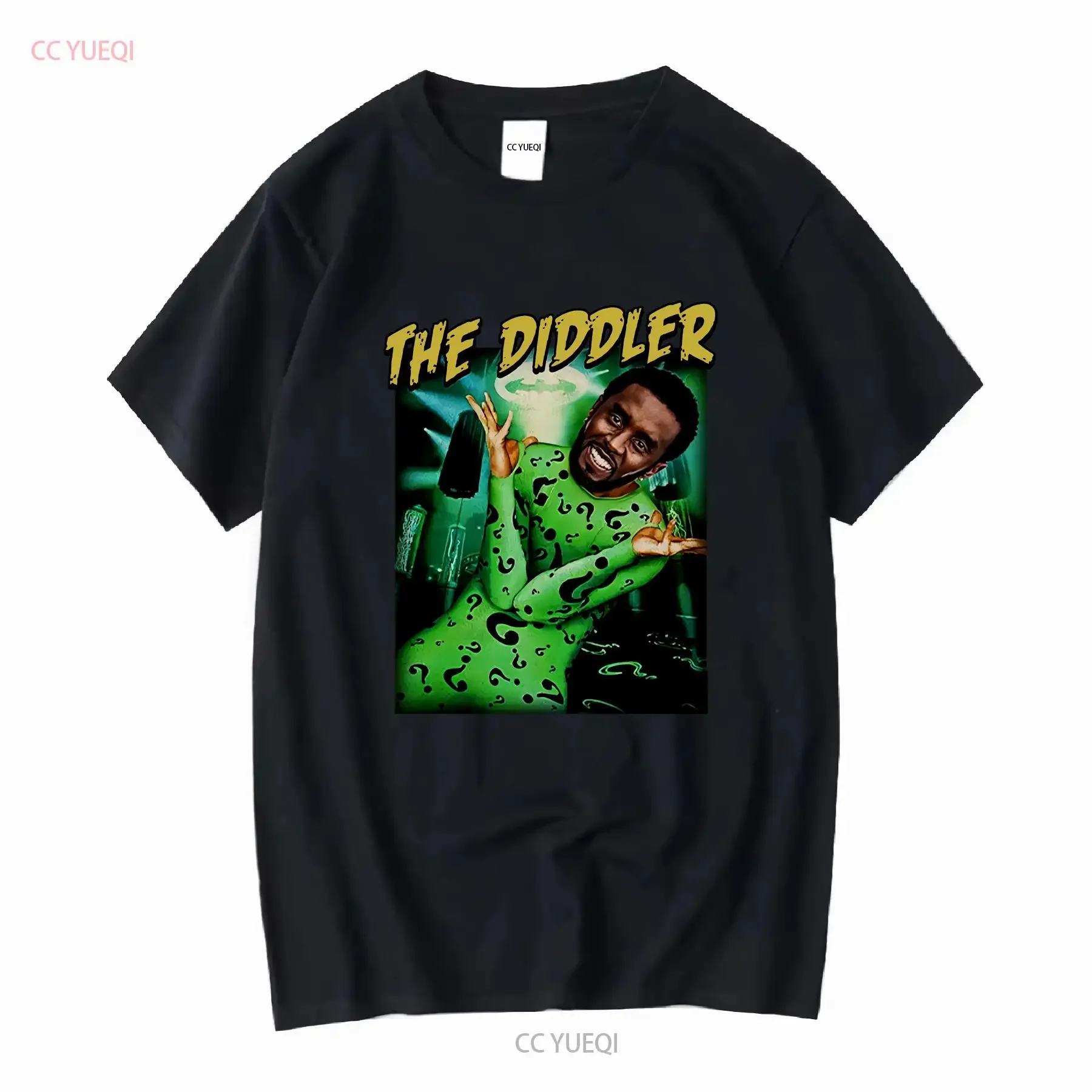 The Diddler Ironic T Shirt Sean Diddy Combs Funny P Goes to Prison unisex Weirdcore Meme KM15 long or short sleeves vintage