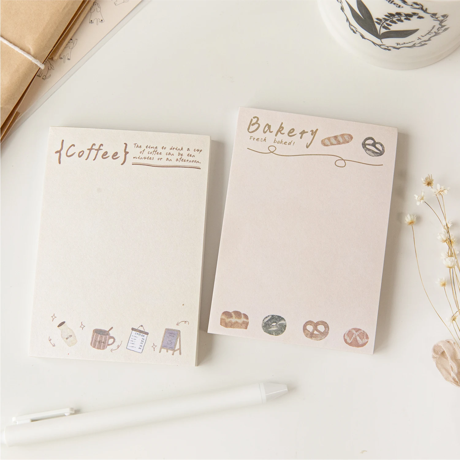 4packs/LOT Life is small and fortunate series retroy creative decoration DIY paper memo pad