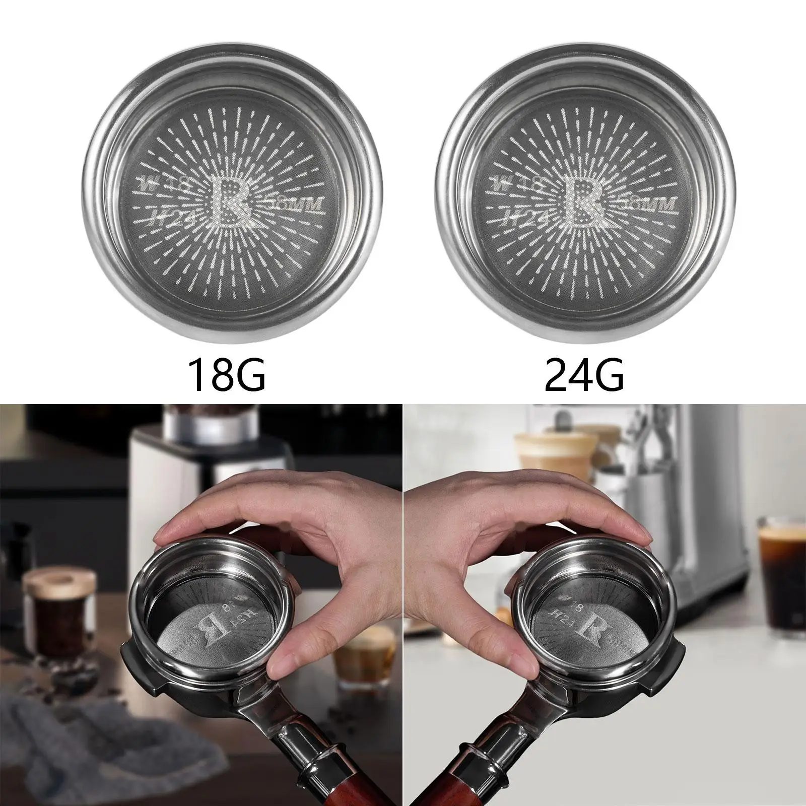 58 มม.กาแฟ Portafilter ตะกร้าเครื่องมือห้องครัวเปลี่ยน Espresso Maker ชามกรองสําหรับ Espresso Maker สํานักงาน Barista Accs อะไหล่