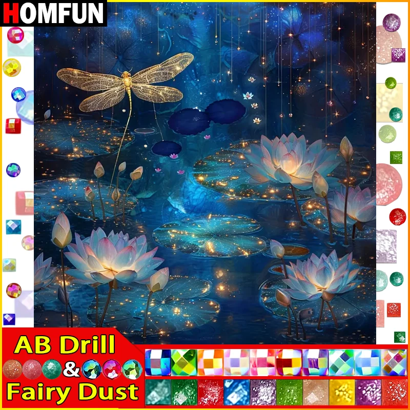 HOMFUN Fairy Dust AB Full Drill Diamond Painting 