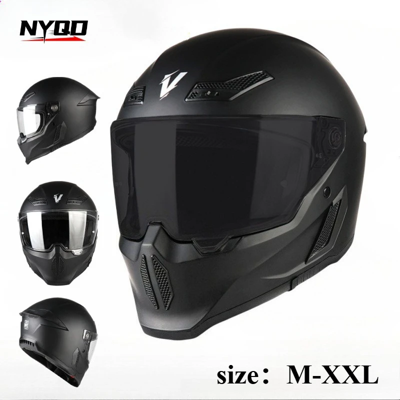 

DOT Certified Full Face Motorcycle Helmets Unisex All Season Street Bike Touring Helmet with Ventilation System Large
