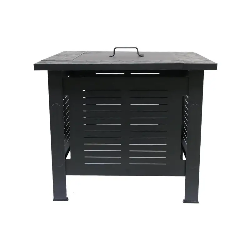 

Square Smokeless Outdoor Patio Grill - Tabletop Brazier Stove & Heater for Cooking and BBQ