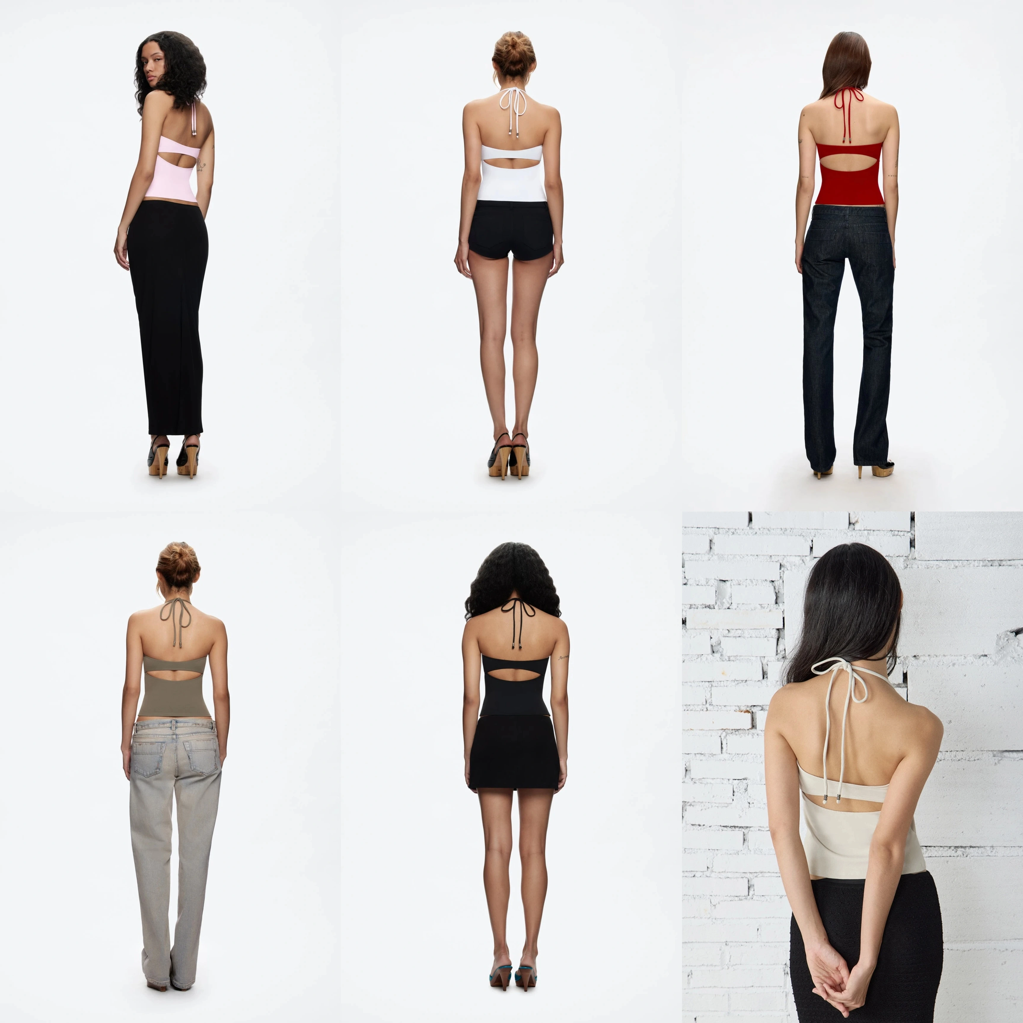 نموذج جديد بدون أكمام صيفي يمكن استخدامه كملابس اللياقة البدنية للتخسيس والتخسيس عالي المرونة وحزام الرقبة الضيق للنساء