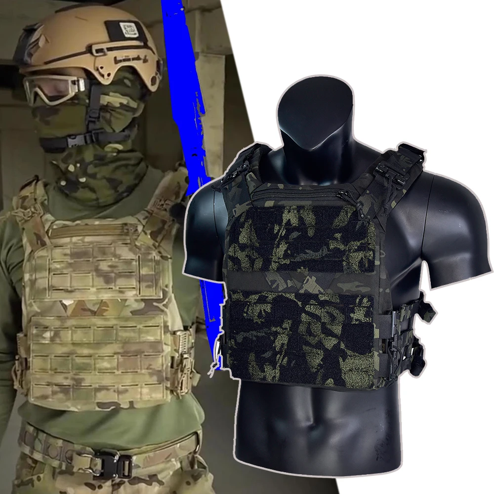 

Tactical Vest K19 Multifunctional MOLLE Quick Release Fast Adjustable Hunting Plate Carrier Vest Airsoft Combat Shooting Gear