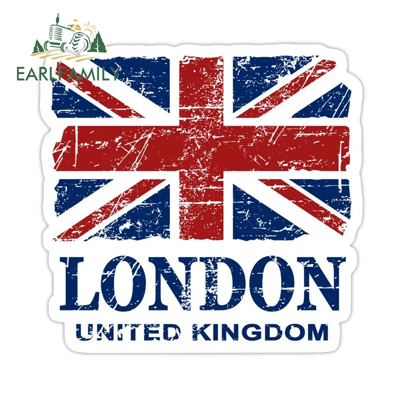 EARLFAMILY 13cm Turkey London Scotland Austria Flag Car Stickers Graphics Personality Decal Waterproof Trunk Bumper Car Styling