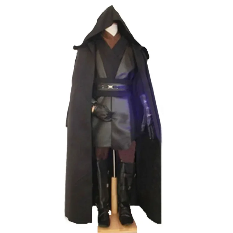 

Custom Made Adult Costume Anakin Skywalker Cosplay Halloween Carnival Party Costume With Gloves and gloves11