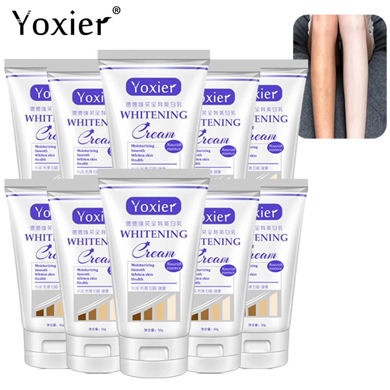 Whitening Body Cream Moisturizing Nourishing Remove Pigmentation Brightening Private Parts Care Pearl Body Care 50g*10PCS