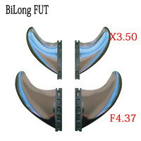Quad Set 2PCS Depth 4.37 inch 2PCS Depth 3.5 inch For FUT Fins Box Surfboard Fin Quad Fins Fiberglass + Nylon Surfing Fins