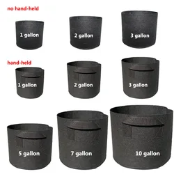 1-30 Gallon Plant Grow Bags Garden Tools Fabric Pot Jardim Home Gardening Flowers Plant Growing Grow E2