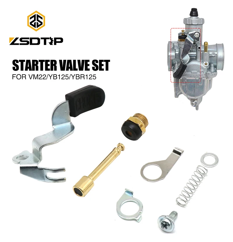 ZSDTRP per Mikuni VM22 Starter Set VM22 Carb 125cc Spigot Choke Lever Assembly per YAMAHA YBR125 Lever Starter 3D9-14905-00