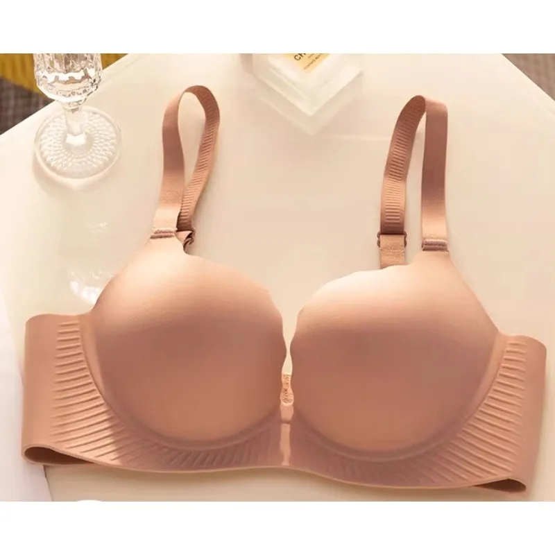 

Бесшовный бюстгальтер без косточек, толщиной 6 см, для небольшой груди, с эффектом сбора и выравнивания, комфортный бралетт для подростков и студенток, размеры 32-38, хит продаж