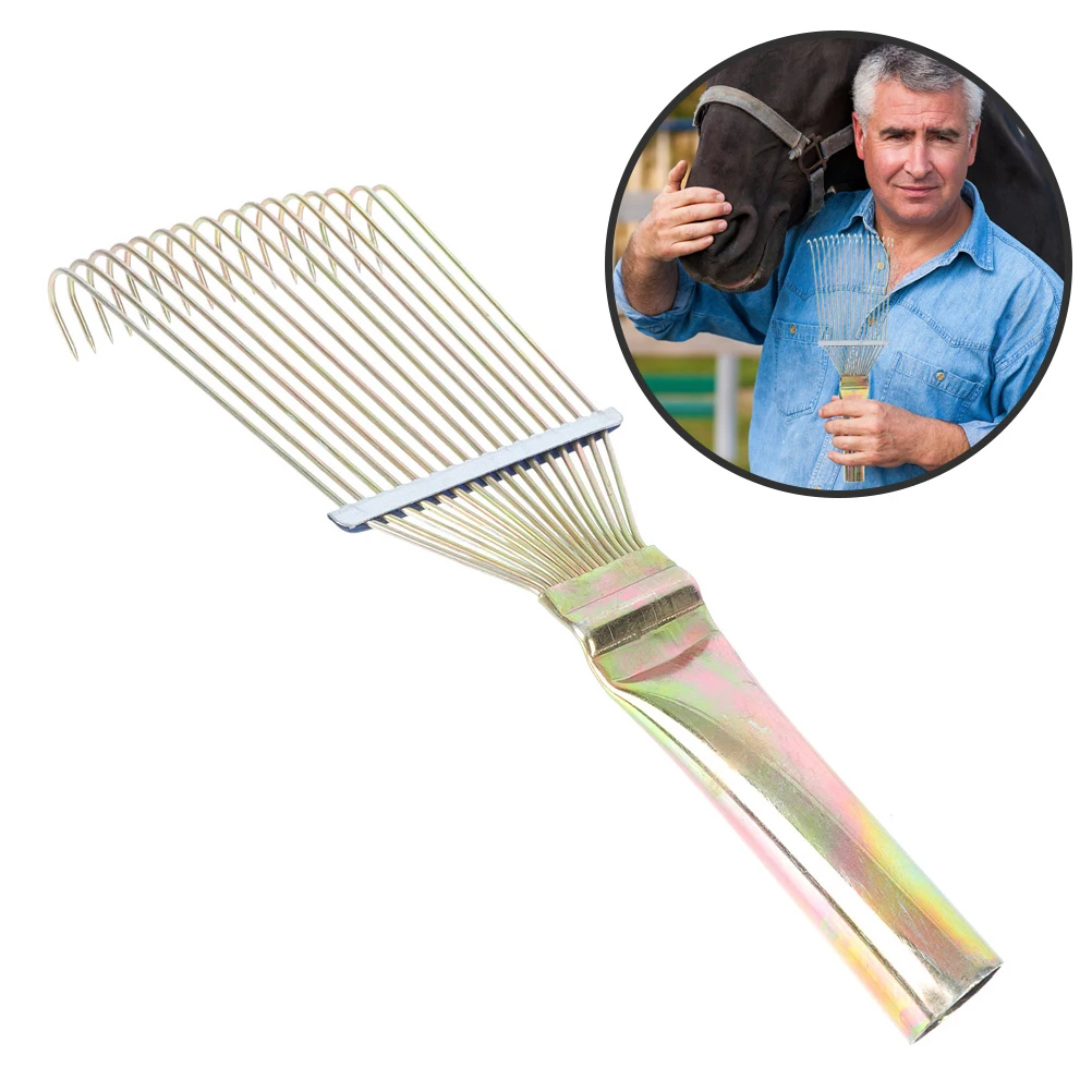 

Horse Hair Brush Rake Grooming Massage Hairbrush Brushes for Shedding Horses Bridegroom