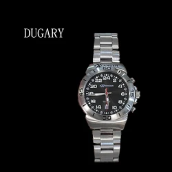 DUGARY Top Brand Men's Fashion quartz watch Luminous Stainless Steel Wristwatch Reloj Hombre business Relogio Masculino